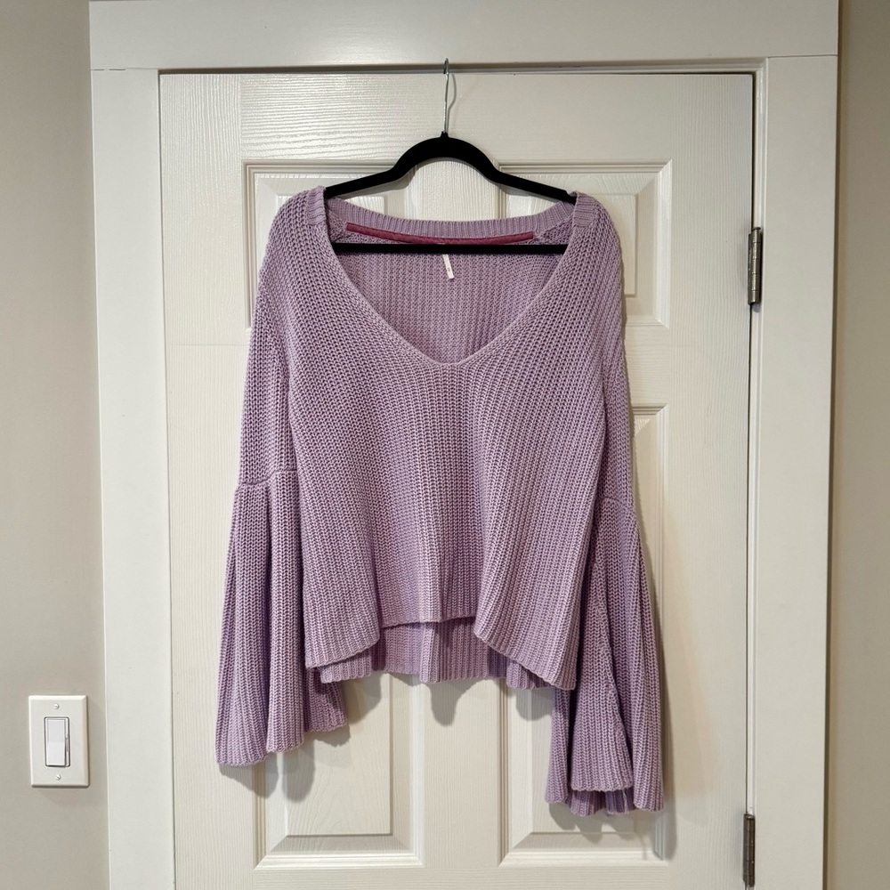 Free People Damsel Bell Sleeve Sweater